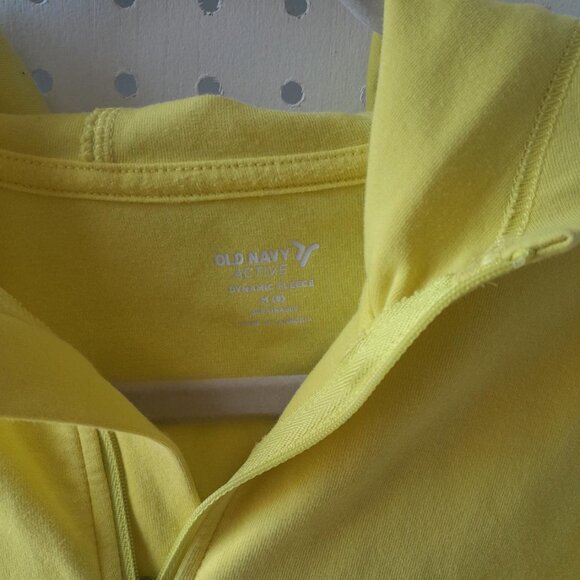 Old Navy Active Dynamic Fleece Crop Top Hoody, Girls, Size M (8), Neon - Picture 2 of 3